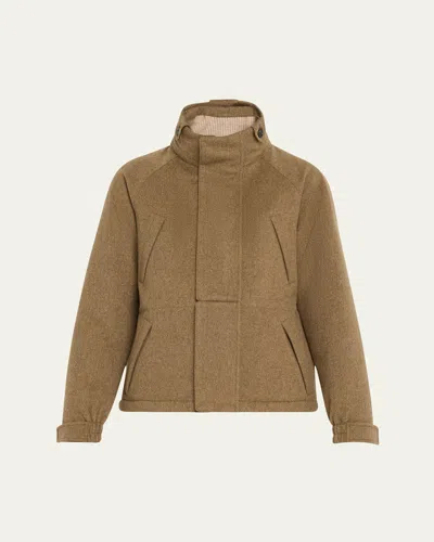 LORO PIANA ICER MINI STORM CASHMERE PARKA JACKET