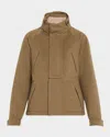 Loro Piana Icer Mini Strom Cashmere Parka Jacket In H0bf Tundra Melange