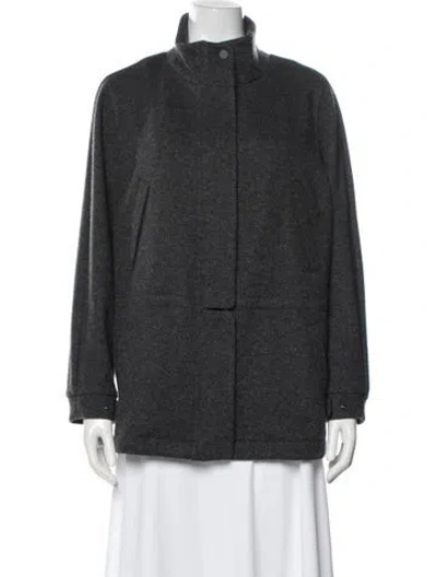 Pre-owned Loro Piana Icery Cashmere Jacket In Gray