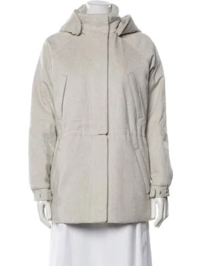 Pre-owned Loro Piana Icery Cashmere Parka In Grey