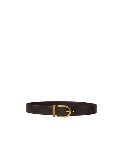 Loro Piana Inlay Belt In Brown