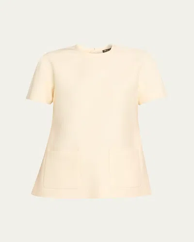 Loro Piana Irina Short-sleeve Shirt In Yellow