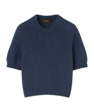 Loro Piana Isola Bella Crewneck In Crown Blue