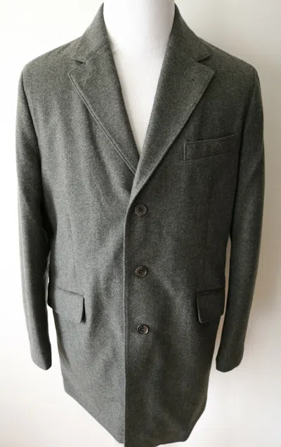 Pre-owned Loro Piana Ivory 100% Cashmere Goose Down Filled Storm System Ski Jacket Coat Xl In Green
