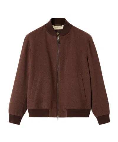 Loro Piana Ivy Bomber Jacket In Brown