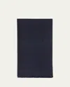 Loro Piana Jacquard Cashmere Maxi Stole In Blue Navy