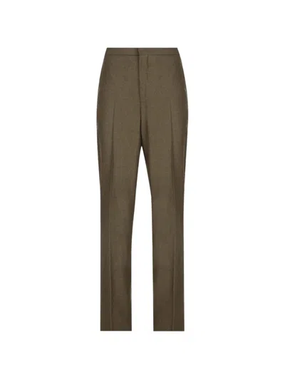 Loro Piana Jan Straight-cut Trousers In Brown