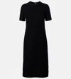 Loro Piana Jarilla Silk And Cotton Midi Dress In Black