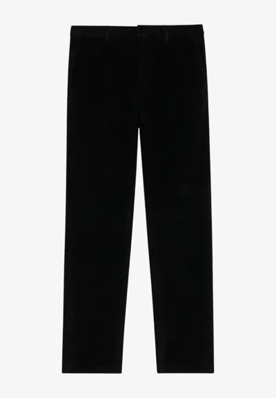 Loro Piana Jarno Corduroy Straight Pants In Black