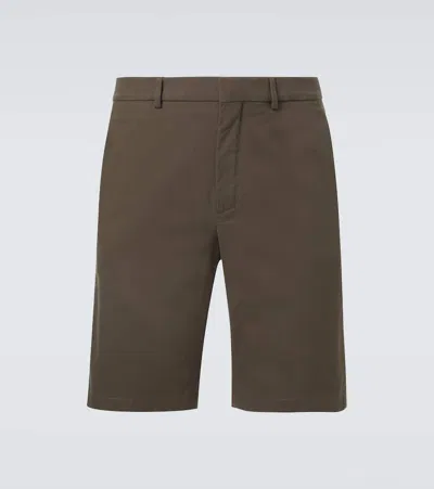 Loro Piana Jarno Cotton-blend Bermuda Shorts In Green