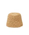 Loro Piana Jasmine Raffia Bucket Hat In Light Dune