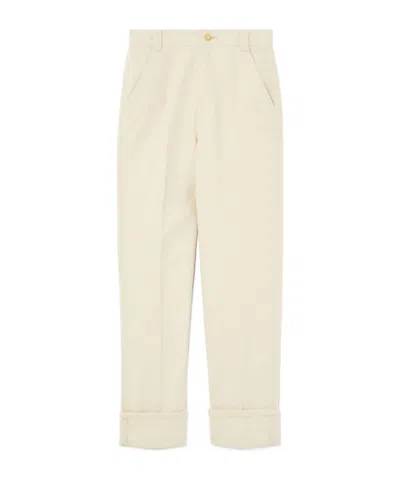 Loro Piana Jeans With Belt Loops In Soft Sand