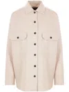 Loro Piana Jenna Wool-blend Tweed Overshirt In Neutrals