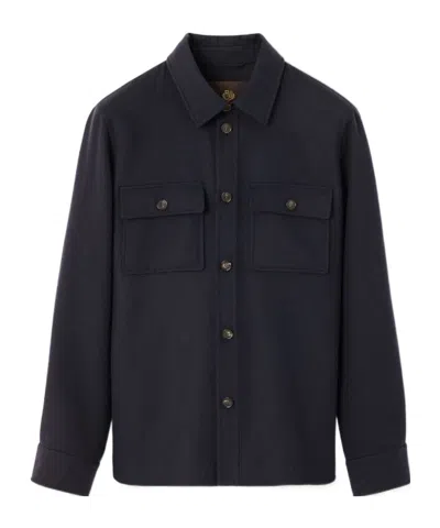 Loro Piana Jim Shirt Coat In Black