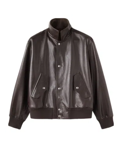 Loro Piana Johnie Bomber Jacket In Brown