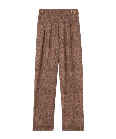 Loro Piana Jon Pleated Casual Pants In Brown