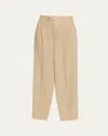 Loro Piana Joris Virgin Wool Trousers In Metallic