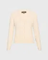Loro Piana Jubilee Cable Baby Cashmere Cardigan In Pure Jubilee