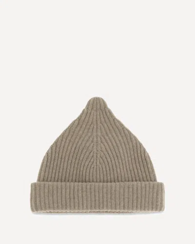 Loro Piana Jupiter Ribbed Cashmere Beanie Hat In Brown