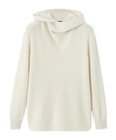 Loro Piana Juniper Hooded Cashmere Sweater In Yellow