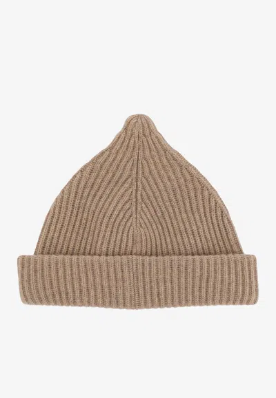 Loro Piana Jupiter Ribbed Cashmere Beanie In Green
