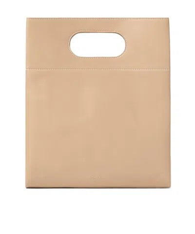 Loro Piana Just Bag In Ancient Sandstone Color