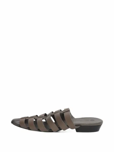 Pre-owned Loro Piana Kaede Caged Sandal In Brown