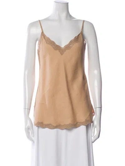 Pre-owned Loro Piana Katerina Linen Top In Neutral
