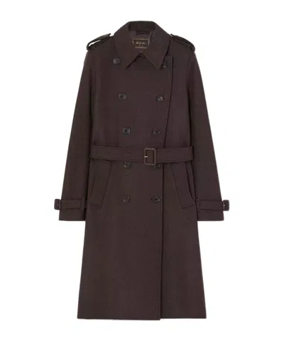 Loro Piana Kerril Trench Coat In Brown