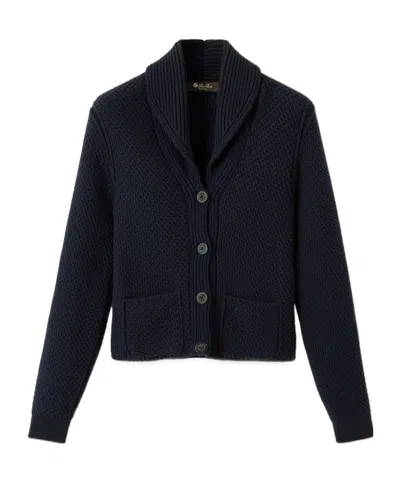 Loro Piana Ketch Cardigan In Blue