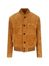 Loro Piana Casual Jacket With Chest And Side Pockets In Brown