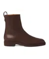 Loro Piana Kilda Paneled Leather Ankle Boots