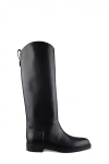 Loro Piana Decker Leather Knee Boots