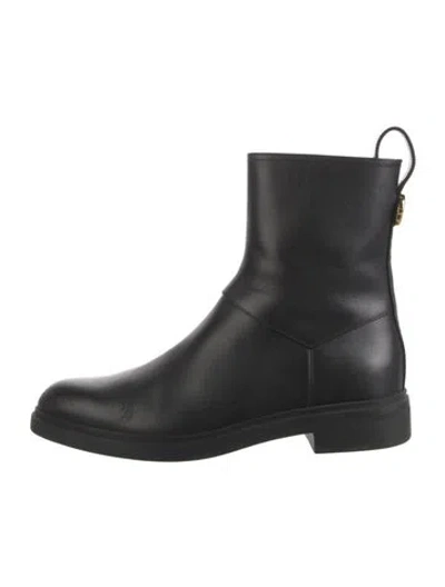 Pre-owned Loro Piana Kilda Leather Boots In Black