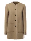 Loro Piana Kiri Buttoned Coat In Brown