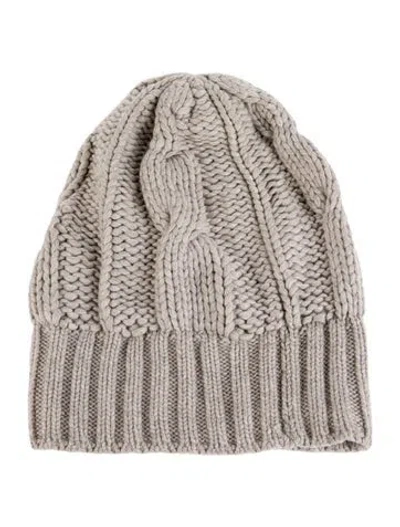 Pre-owned Loro Piana Knit Beanie In Neutral