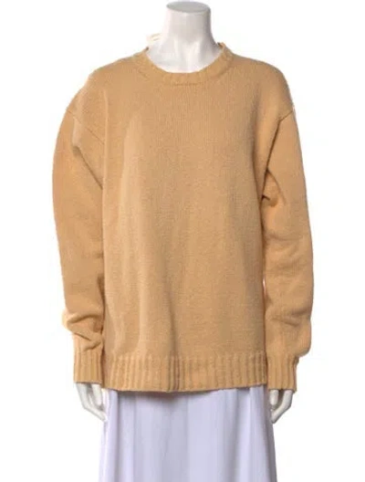 Pre-owned Loro Piana Knit Crew Neck Sweater In Neutral