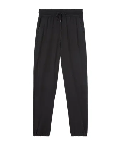 Loro Piana Knitted Cashmere Track Pants In Black