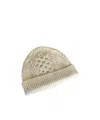 Loro Piana Eyre Cable-knit Beanie In Neutral