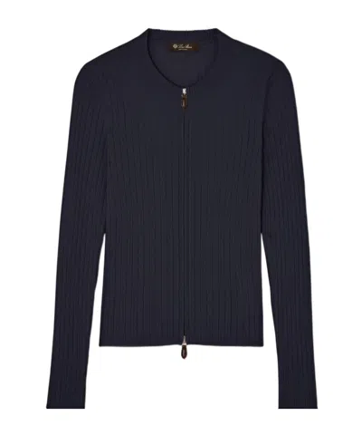 Loro Piana Knitted Jumper In Black