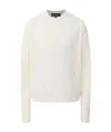 Loro Piana Knitted Pattern Pullover In White