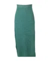 Loro Piana Knitted Skirt In Blue