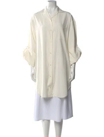 Pre-owned Loro Piana 'kristen' Midi Length Dress In White