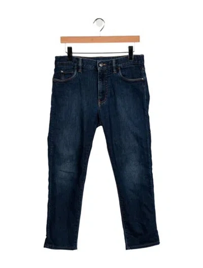 Pre-owned Loro Piana Kurashiki Quarona Straight-leg Jeans In Blue