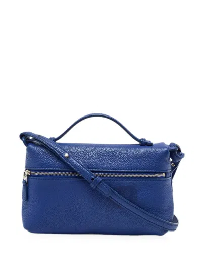 Pre-owned Loro Piana L19 Extra Pocket Crossbody Bag In Blue