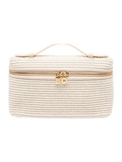 Pre-owned Loro Piana L19 Extra Pocket Pouch W/ Tags In Neutrals
