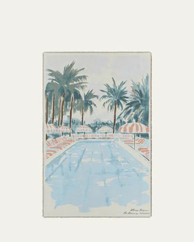 Loro Piana La Pisuna Screen-printed Cashmere Throw, 39" X 67" In Multi