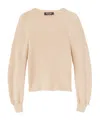Loro Piana Ribbed-knit Silk And Cotton-blend Sweater In Nude