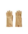 Loro Piana Laila Gloves In Golden Wheat