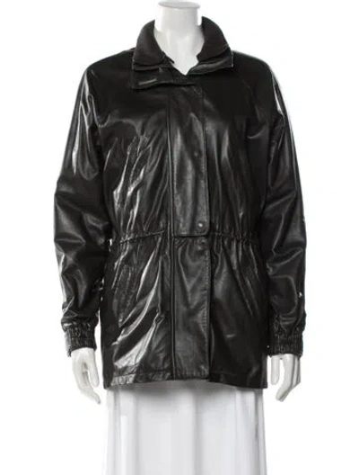 Pre-owned Loro Piana Lambskin Jacket In Black